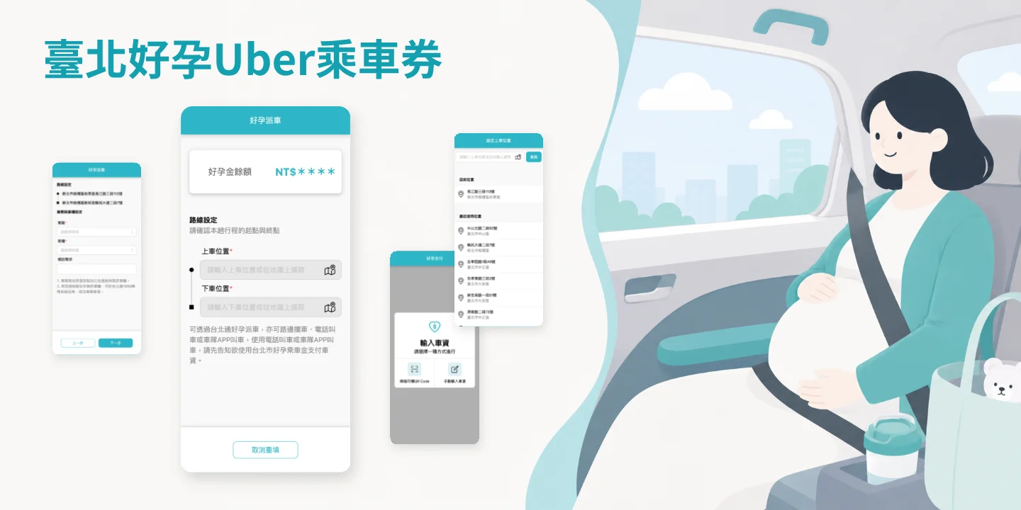 臺北好孕Uber乘車券
